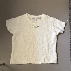 women’s liz claiborne floral sweater